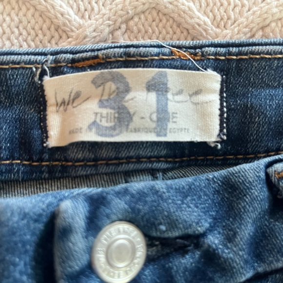 We the Free Designer medium  Wash Distressed Women's Jeans Size 31 - Picture 12 of 16